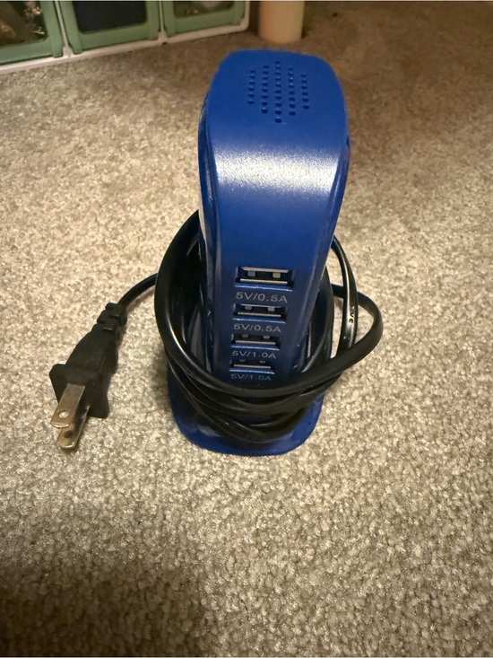 Other - Blue USB Charging Station - Multi-Port